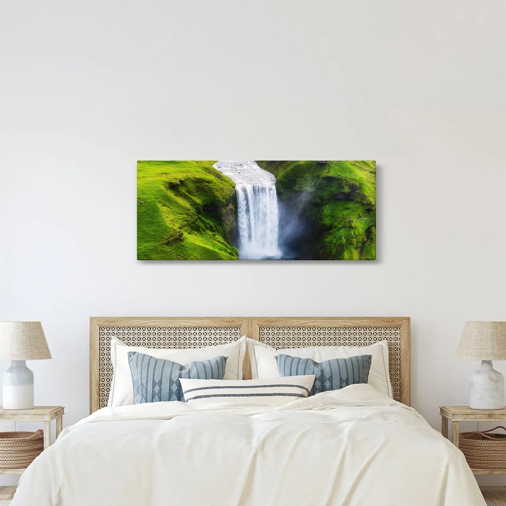 Kép - Skogafoss vízesés (120x50 cm)