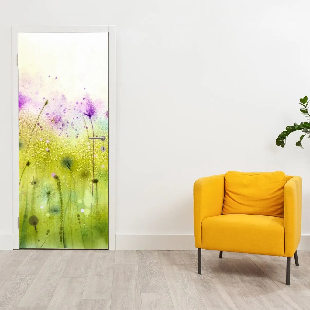 Fotótapéta ajtóra - Réti virágok (95x205cm)
