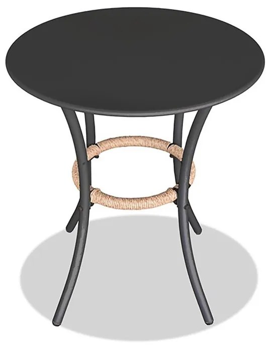 Erkély Bútorszett, Fém + Polyrattan, Bézs. NAT
