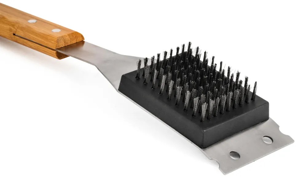 Grillezőeszköz G21 tisztítókefe fa nyéllel