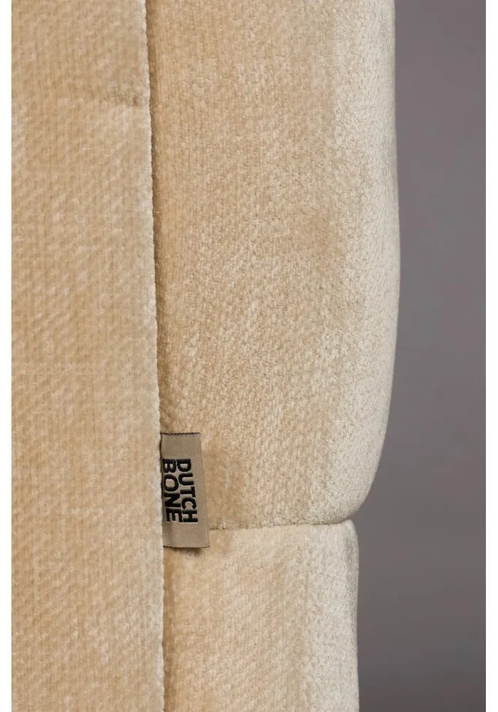 Bézs bársony kanapé 214 cm Douglas – Dutchbone