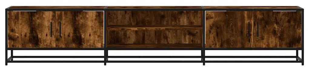 füstös tölgy színű szerelt fa TV-szekrény 210 x 35 x 41 cm
