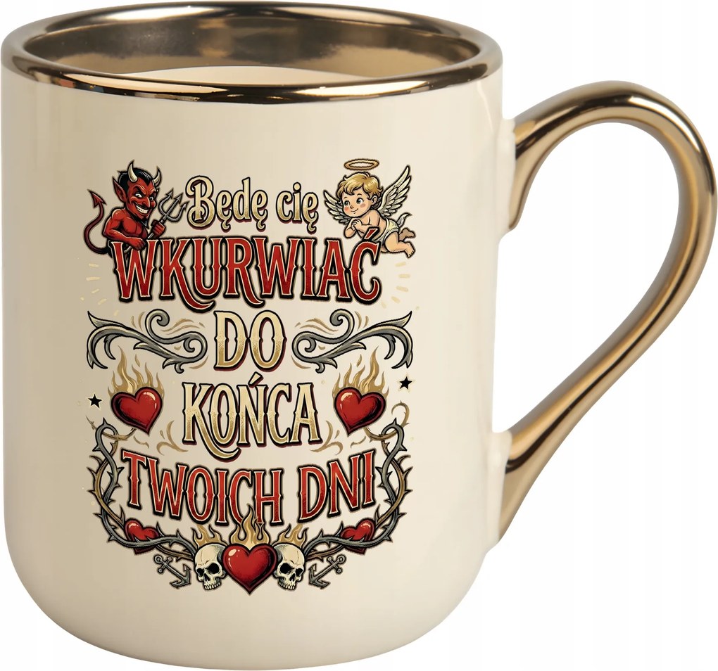 Elegáns bögre Ördög Angyalka A Napok Végéhez Nőnapra