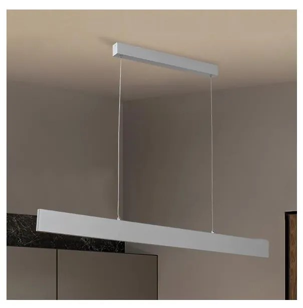 Brilagi Brilagi - LED Dimmelhető csillár zsinóron SLIMLINE LED/40W/230V 3000-6000K ezüst + távirányító BG1483