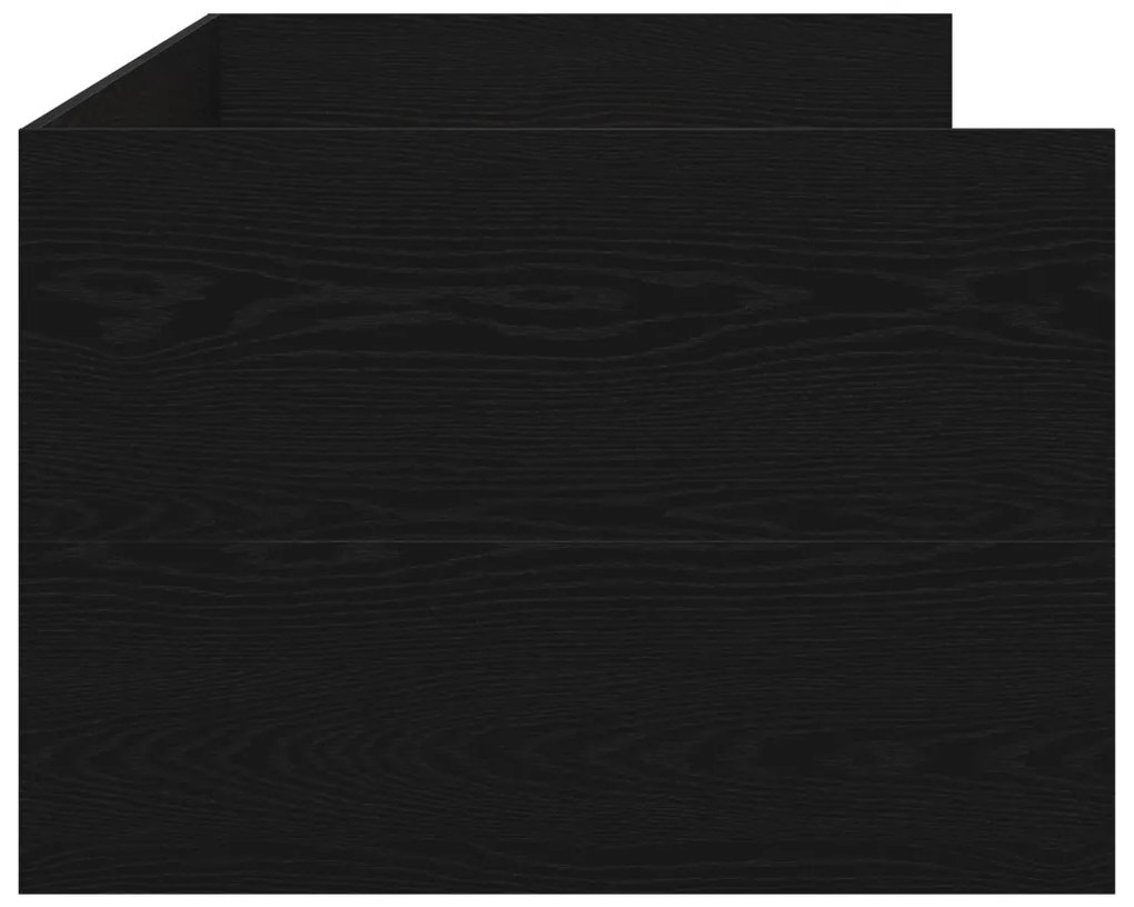 Nappaliágy Fekete tölgy Szerelt fa 90 x 190 cm Tartós