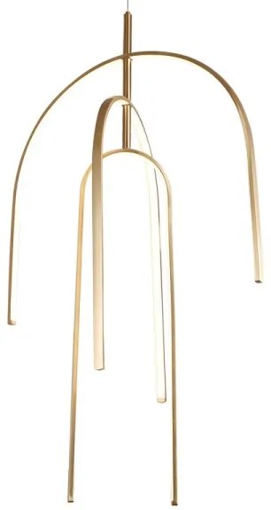 Zambelis 1931 - LED Dimmelhető csillár zsinóron LED/80W/230V arany