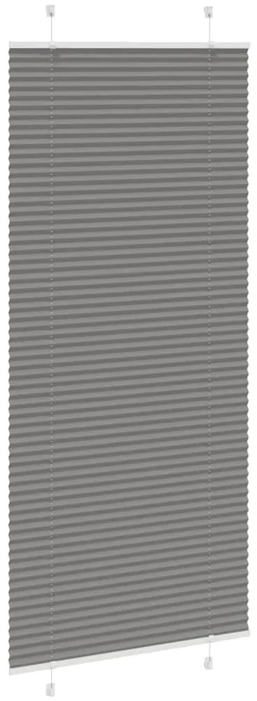 pliszírozott redőny antracit 100x200 cm szövetszélesség 99,4 cm