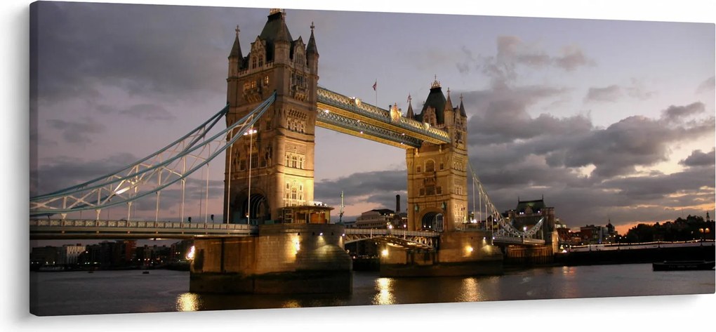 Kép - Tower Bridge éjszaka (120x50 cm)