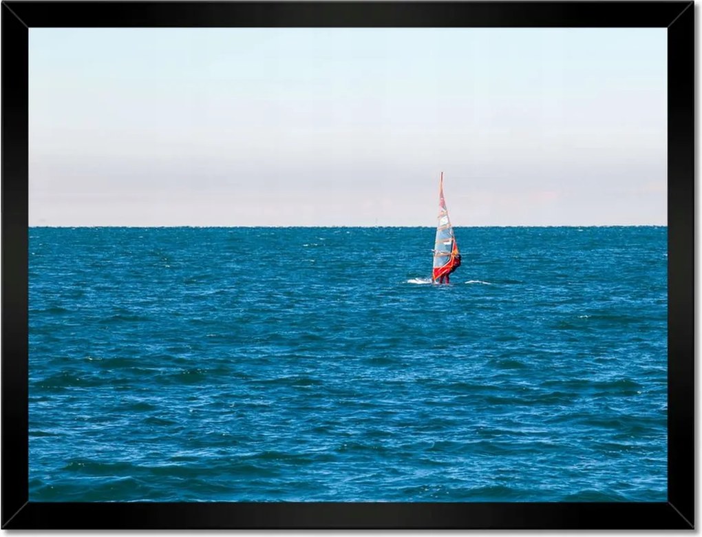 Poszterek keretben 40x30 Windsurfer trieste tenger