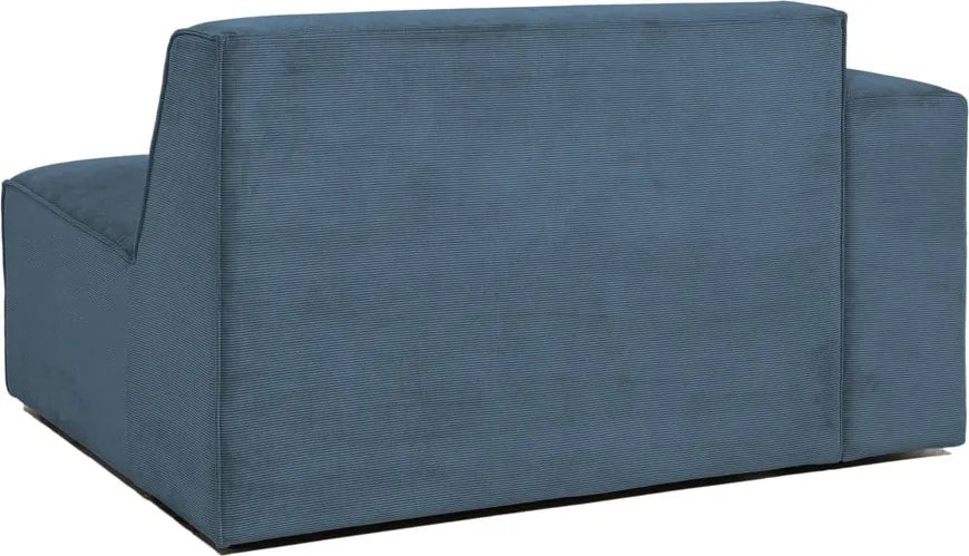 Kék kordbársony kanapé modul (bal oldali) Sting – Scandic