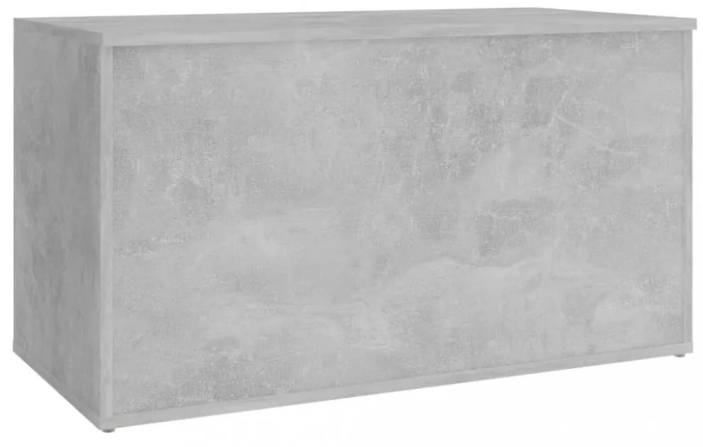 betonszürke szerelt fa tárolóláda 84 x 42 x 46 cm