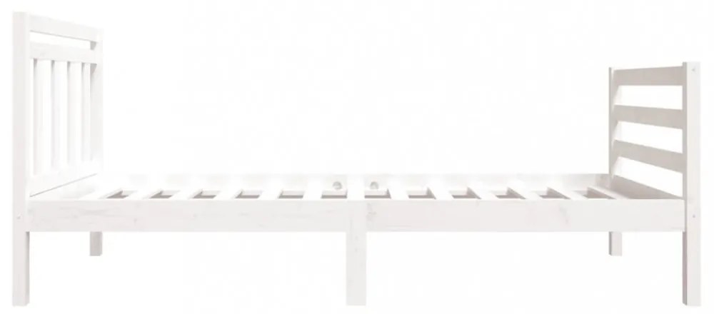 fehér tömör fa ágykeret 90 x 190 cm (Single)