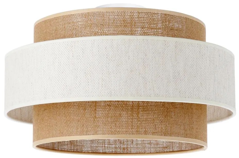 Mennyezeti lámpa BOHO 1xE27/60W/230V Ø 40 cm krémszínű/juta