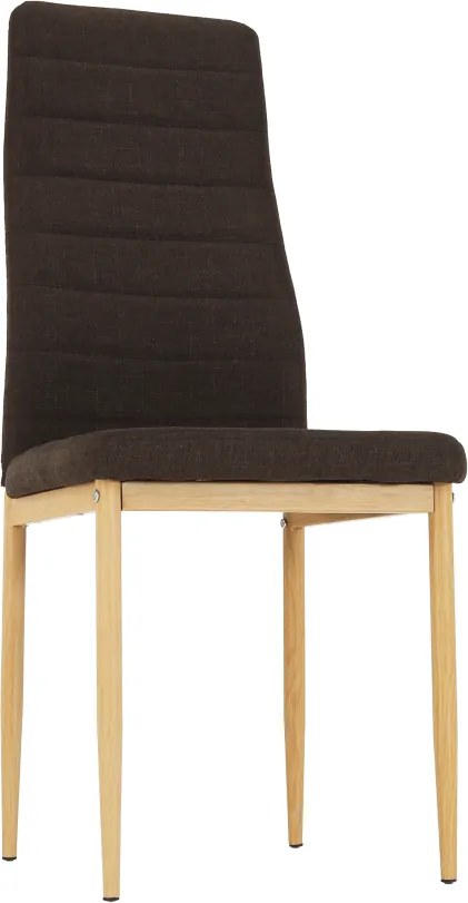 Szék, sötétbarna szövet/bükk, COLETA NOVA