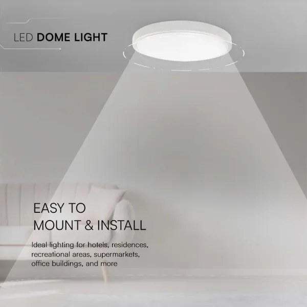 LED Fürdőszobai mennyezeti lámpa LED/36W/230V 6500K IP44 átm. 35 cm fehér