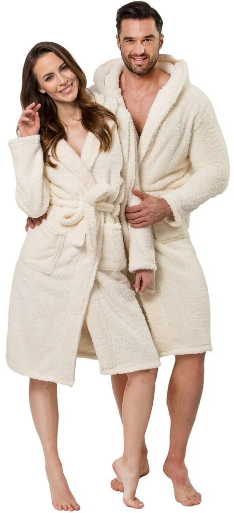Teddy Ecru Women fürdőköpeny S/M