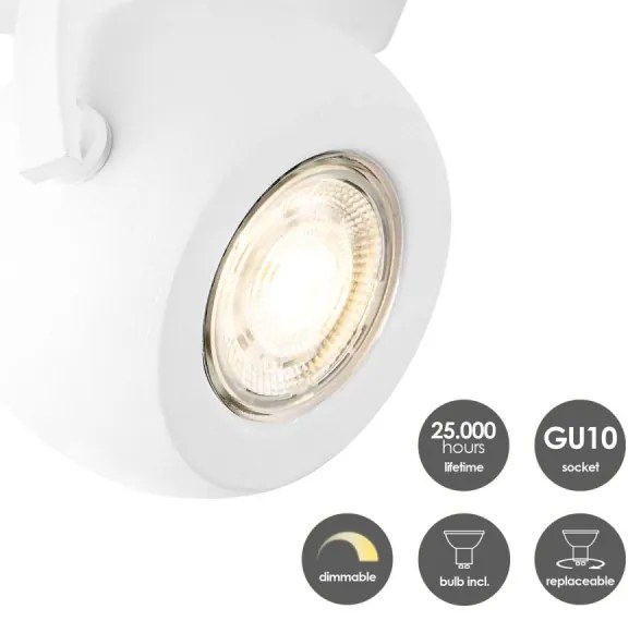 LED Dimmelhető spotlámpa NOP 1xGU10/5,8W/230V fehér