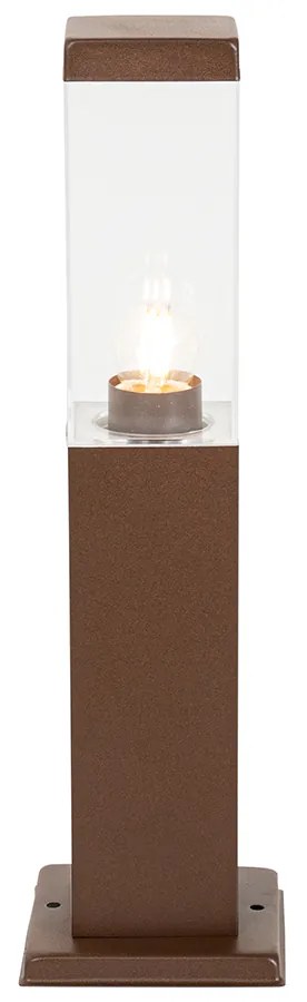 Modern kültéri lámpaoszlop rozsdabarna 45 cm - Malios