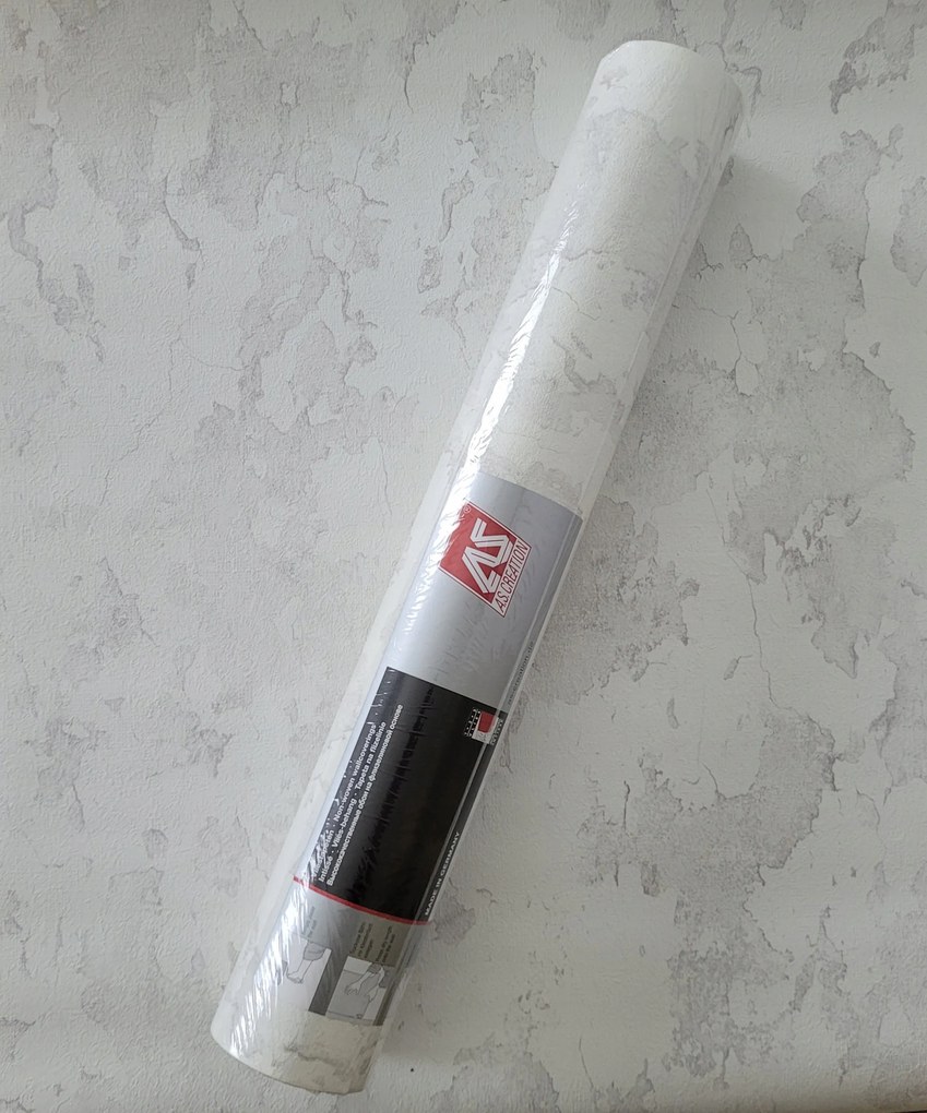 Tapéta Fehér Beton Vakolat Nyers Fal Tapéta