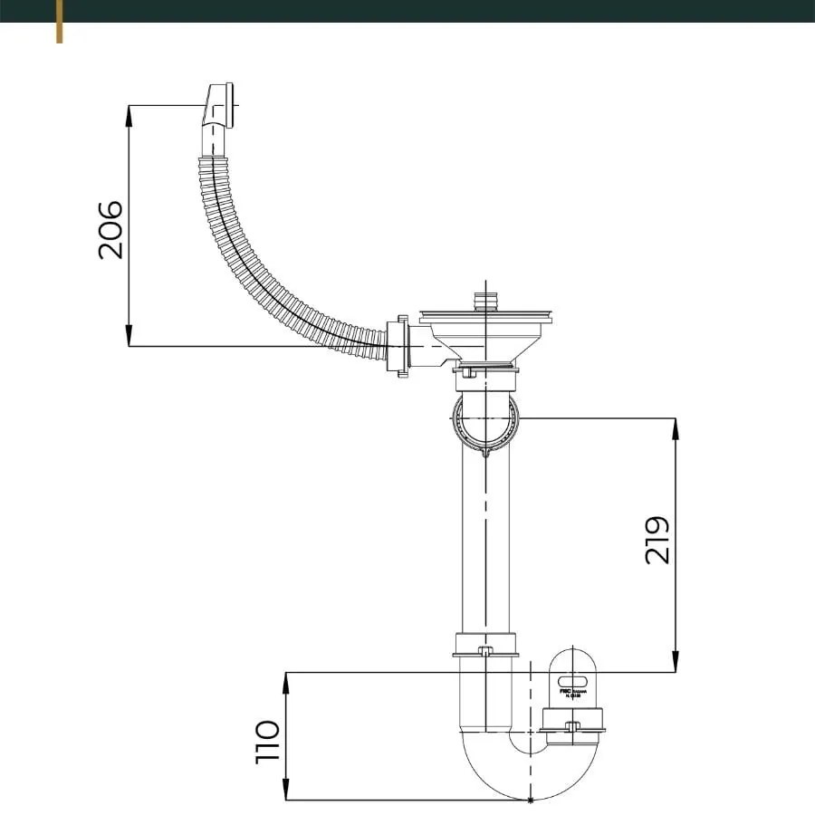 Mosogató Quality Ferrum, konyhai gránit mosogató 770x450x190 mm + fekete szifon, fekete foltos-BROKÁD, SKQ-FER.B.1KDO.XB