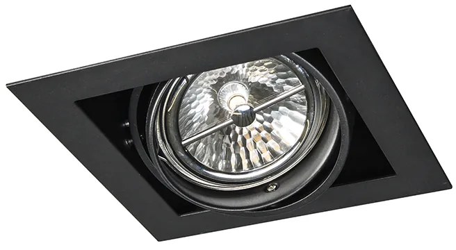 Süllyesztett spotlámpa fekete G53 111mm állítható - Oneon