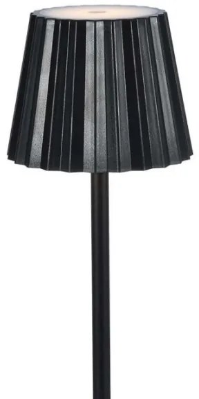 LED állítható fényerejű tölthető asztali lámpa LED/4W/5V 3000-6000K 1800 mAh fek