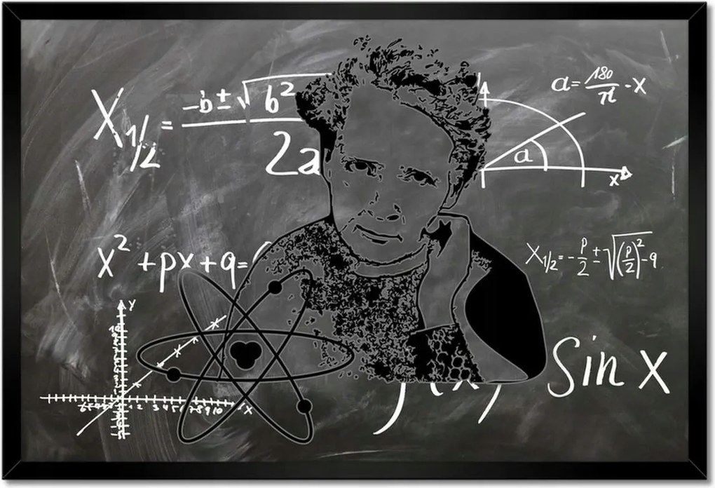 Poszterek keretben 60x40 Maria Skłodowska Curie