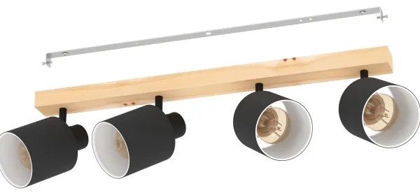 Eglo 99492 - Spotlámpa BATALLAS 4xE27/10W/230V