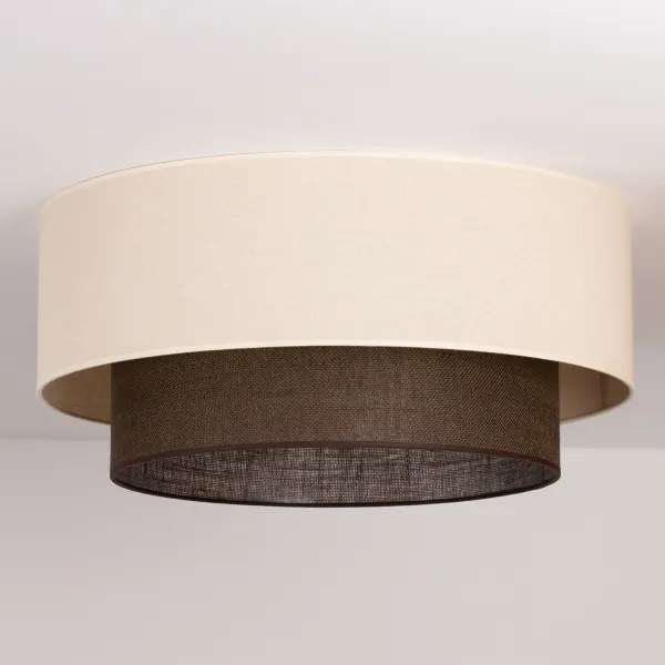 Brilagi - BOHO STYLE LED mennyezeti lámpa 3xE27/15W/230V, átmérő 60 cm, krémszínű/barna