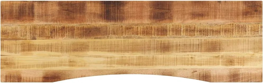 vidaXL tömör nyers mangófa íves asztallap 160 x 50 x 2,5 cm