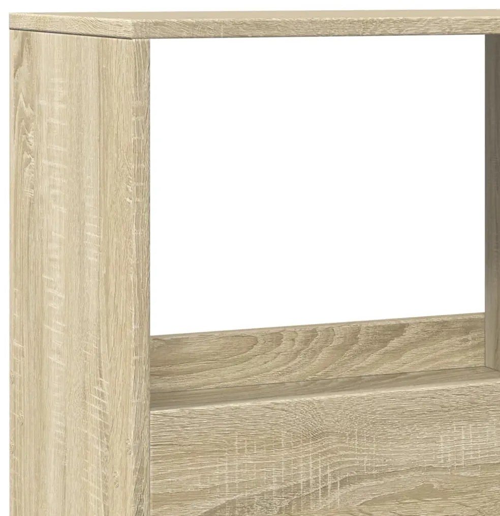 sonoma tölgy színű szerelt fa könyvespolc 100 x 33 x 155,5 cm