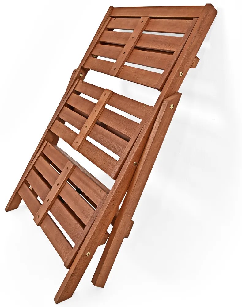 TULIP fa virágtartó állvány, 3 szintes, 56x59x79cm, barna Casaria