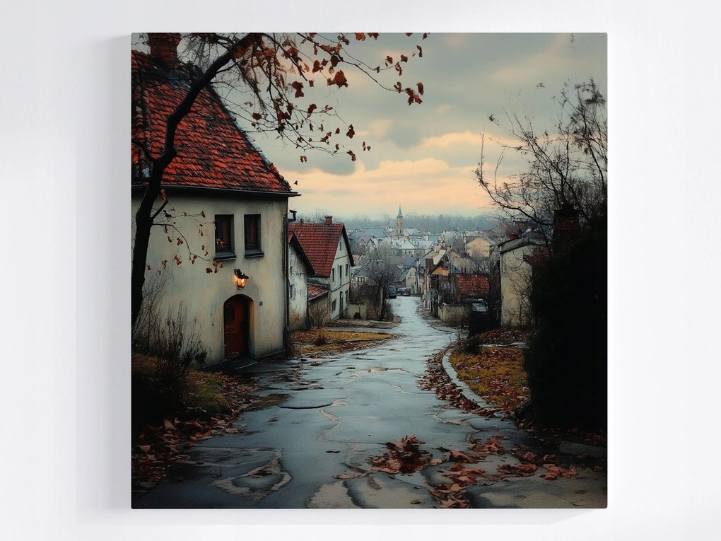 Poszter Óváros Utca Ősz Melankólia 80x80