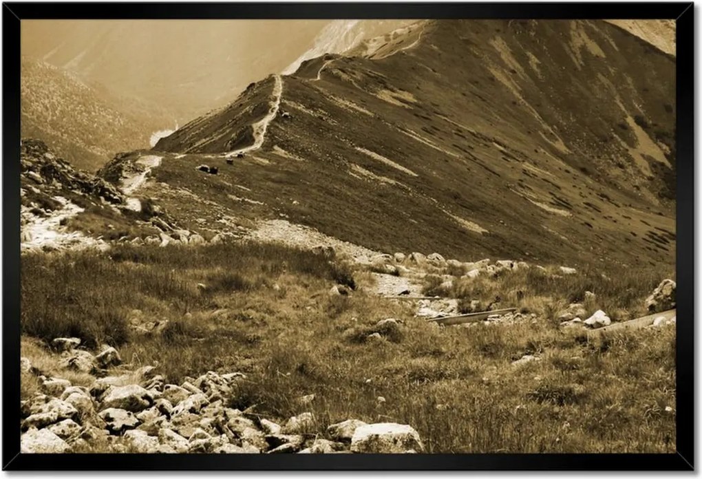 Poszterek keretben 60x40 Tátra Lengyel hegyek Kilátás