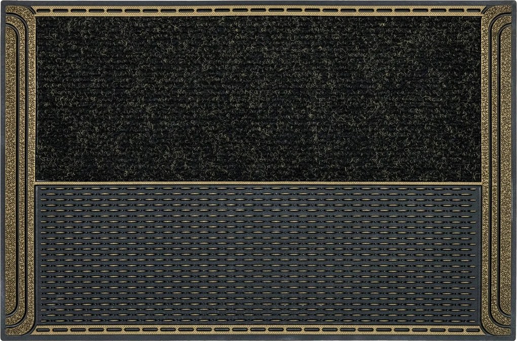 Lábtörlő Bejárati Erős Tartós Durva Barna Fekete Combo 40x60 cm