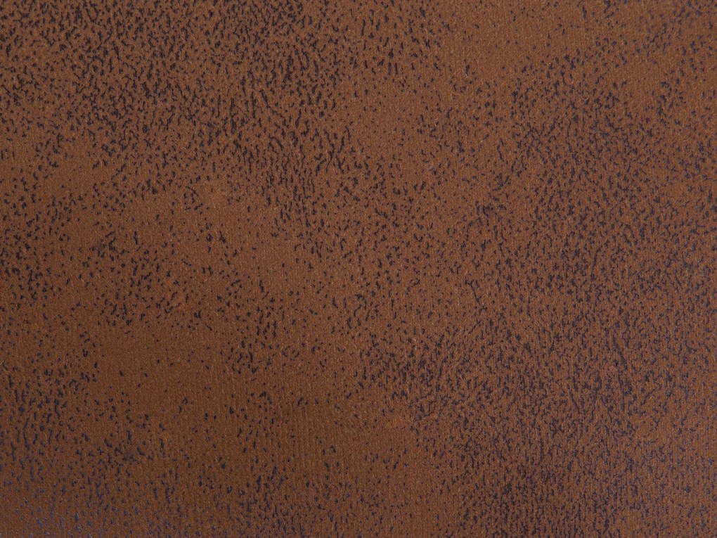 Barna műbőr állatos puff 60 x 35 cm COW Beliani