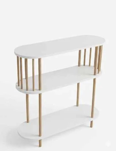 Komód, fehér, 90 cm – Peka-0119