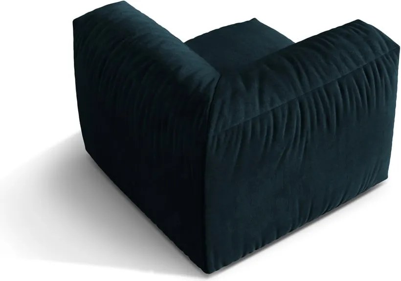 Sötétkék bársony kanapé modul (variálható sarok) Martina – Micadoni