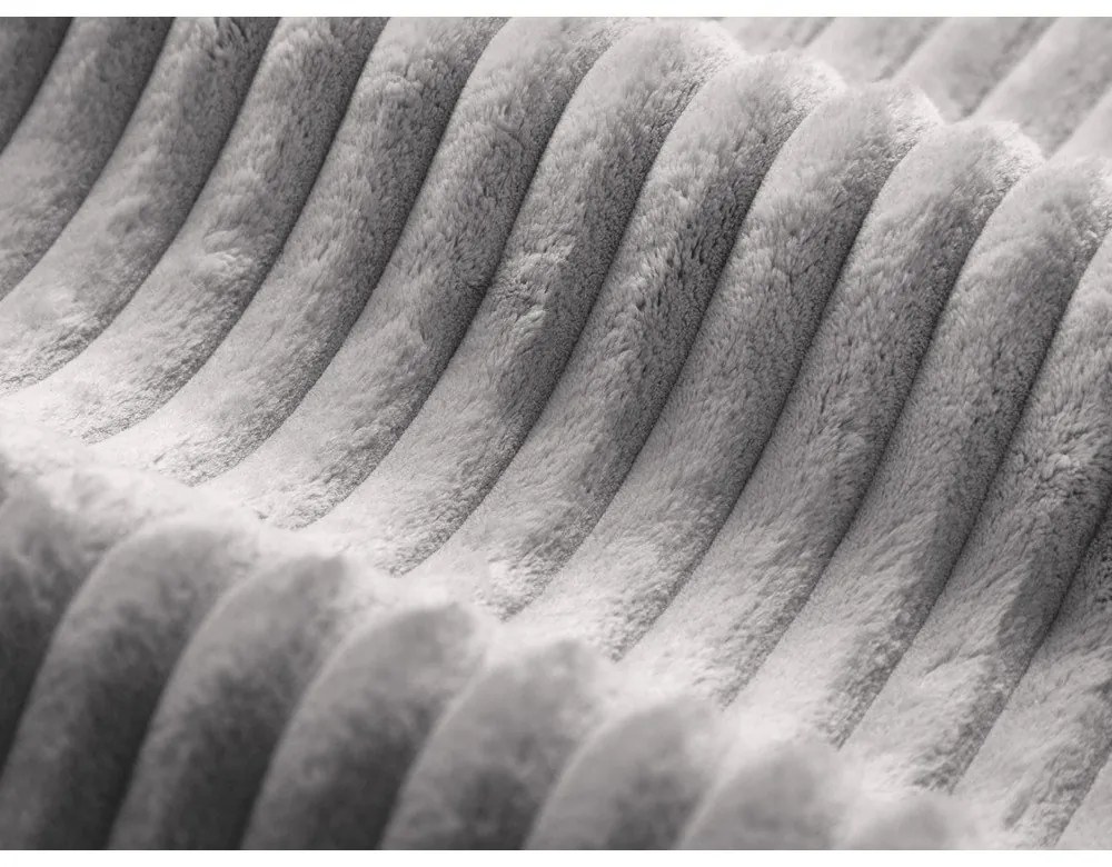 Világosszürke kordbársony puff Dia – Micadoni