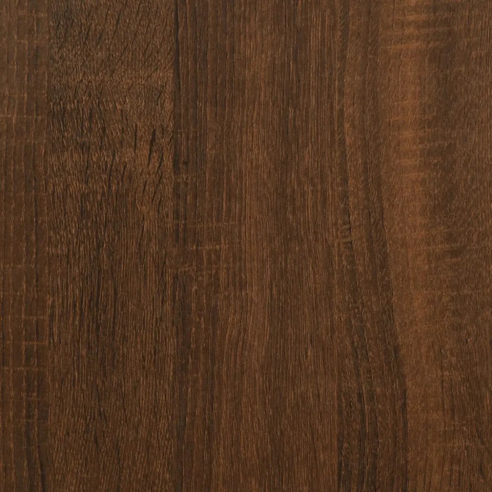 2db barna tölgyszínű falra szerelhető éjjeliszekrény 41,5x36x28