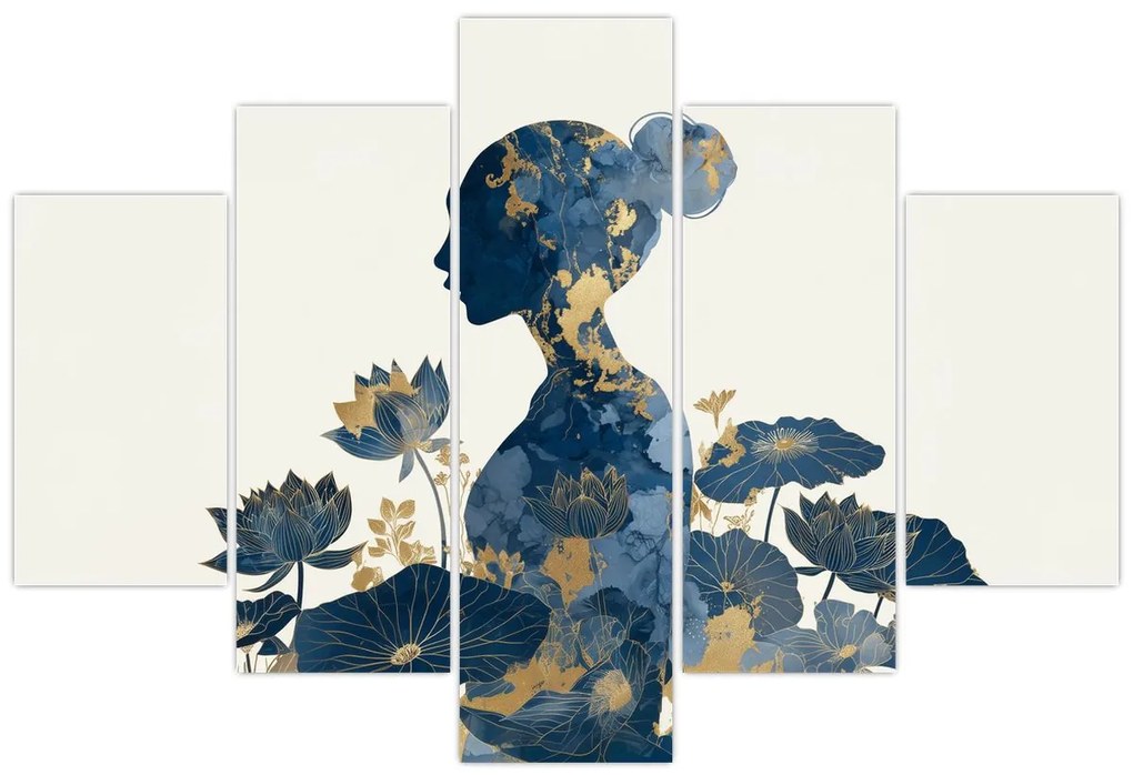 Kép - Márvány női profil (150x105 cm)