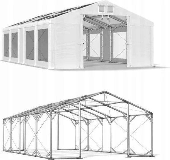 Party sátrak 4x9m Építőipari Das 580 Pp