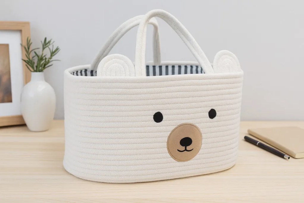 Tároló doboz fogantyúval 35 x 25 x 21 cm - l méret