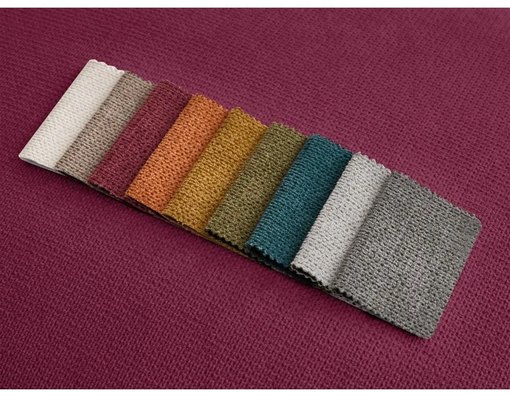 Borvörös kinyitható kanapé 214 cm Ernest – Bobochic Paris