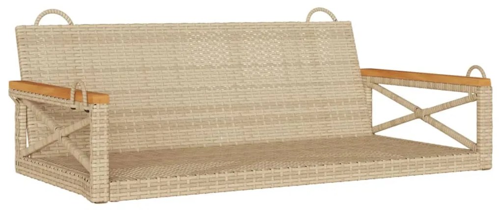 vidaXL bézs polyrattan hintapad 109 x 62 x 40 cm