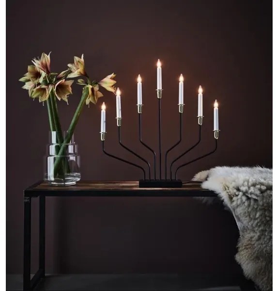 Markslöjd 705758 - Karácsonyi gyertyatartó BROSA XL 7xE10/3W/230V