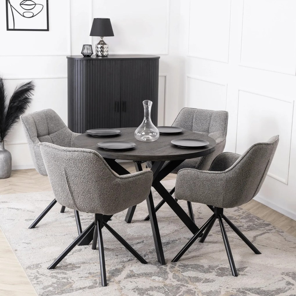 Forgó Étkezőszék Szürke Színben. PEONY