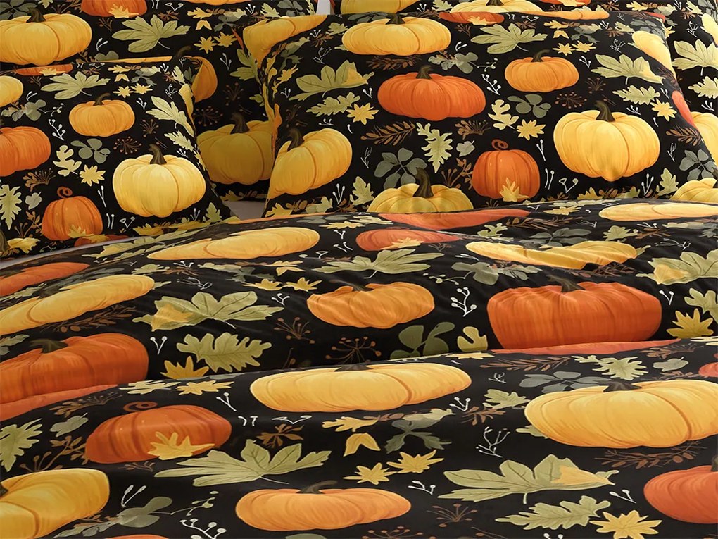 Mikroszálas ágyneműhuzat ORANGE PUMPKINS színes Ágyneműhuzat mérete: 2 db 70 x 90 cm | 200 x 220 cm