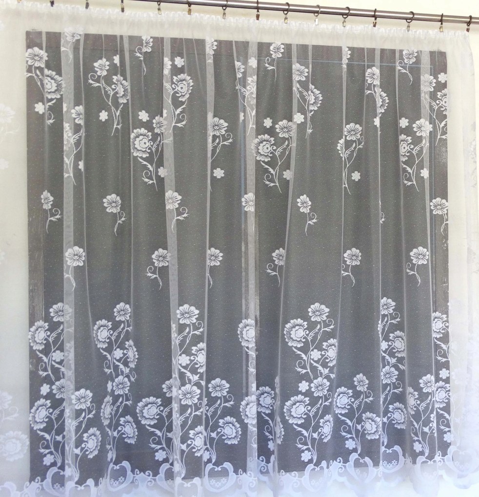 Mg Függöny 651/283 Fehér 350X160cm készre szerelve M szalaggal