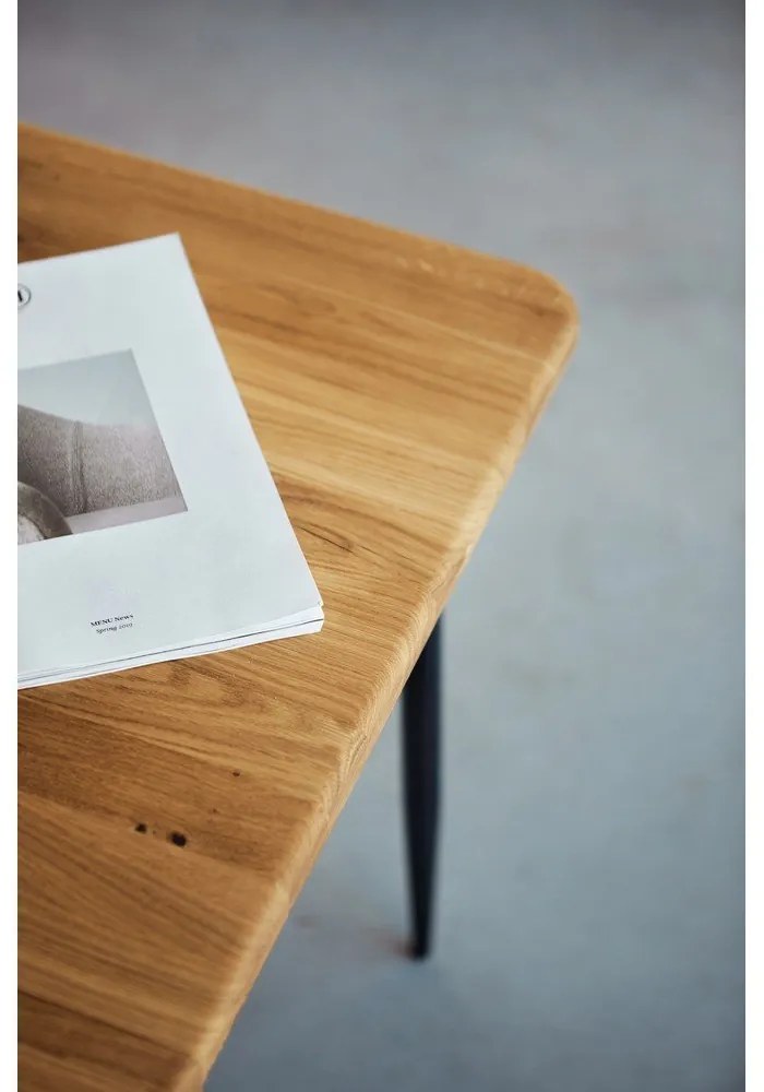 Tölgyfa étkezőasztal 160x90 cm Kula – The Beds